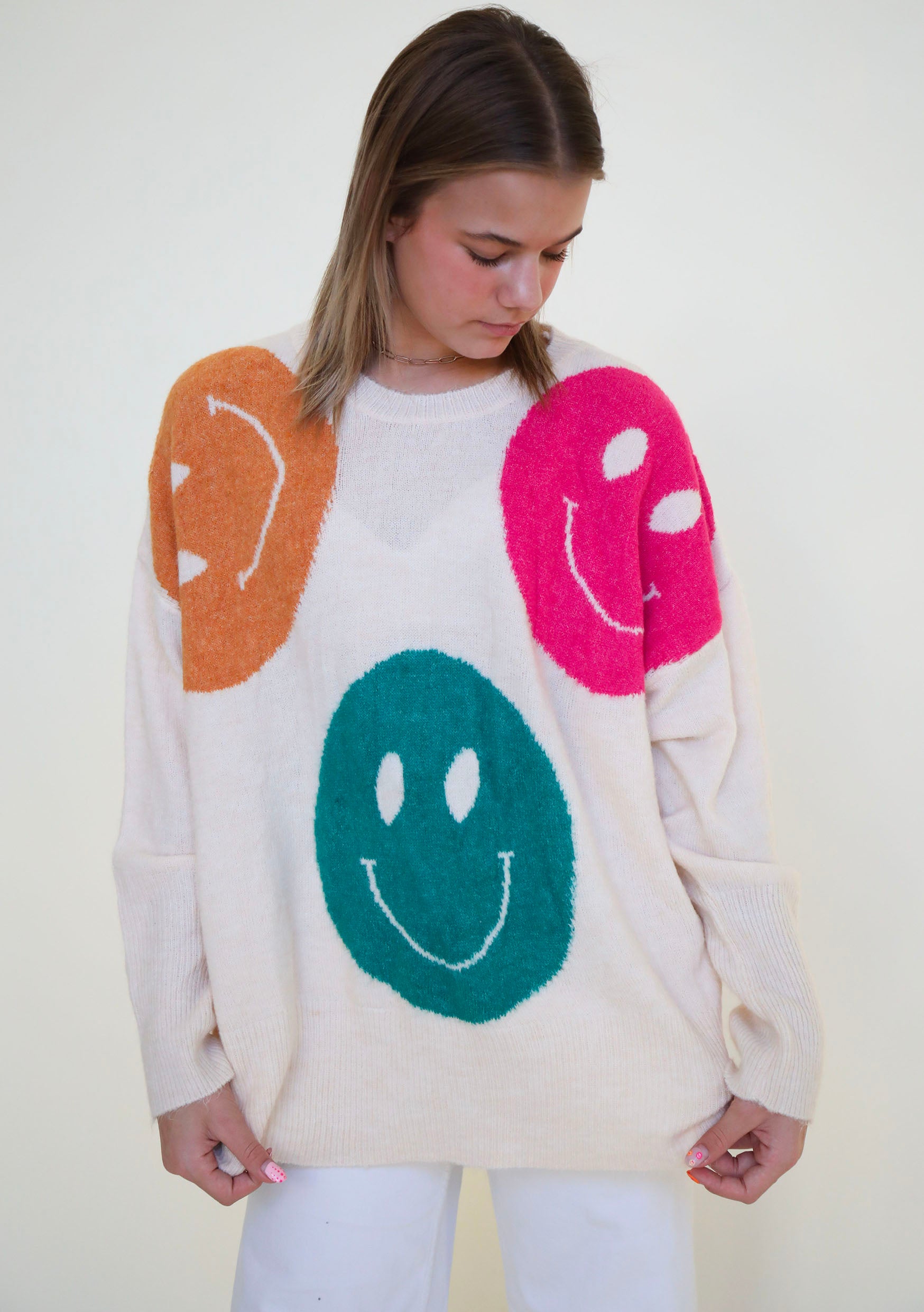 Smiles All Day Sweater – Kesley Jade Collections
