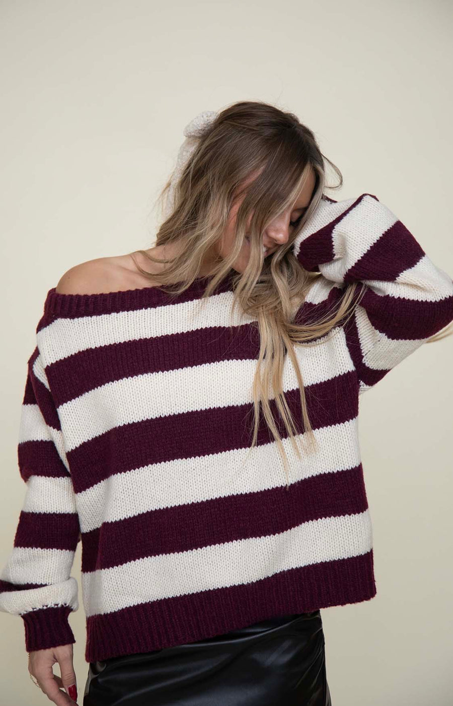 Maddie Knit Off The Shoulder Sweater