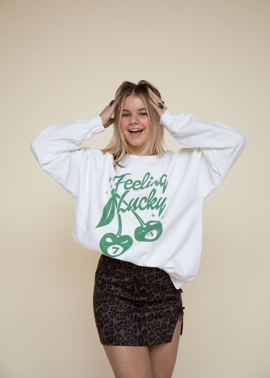 Feeling Lucky Oversized Crewneck