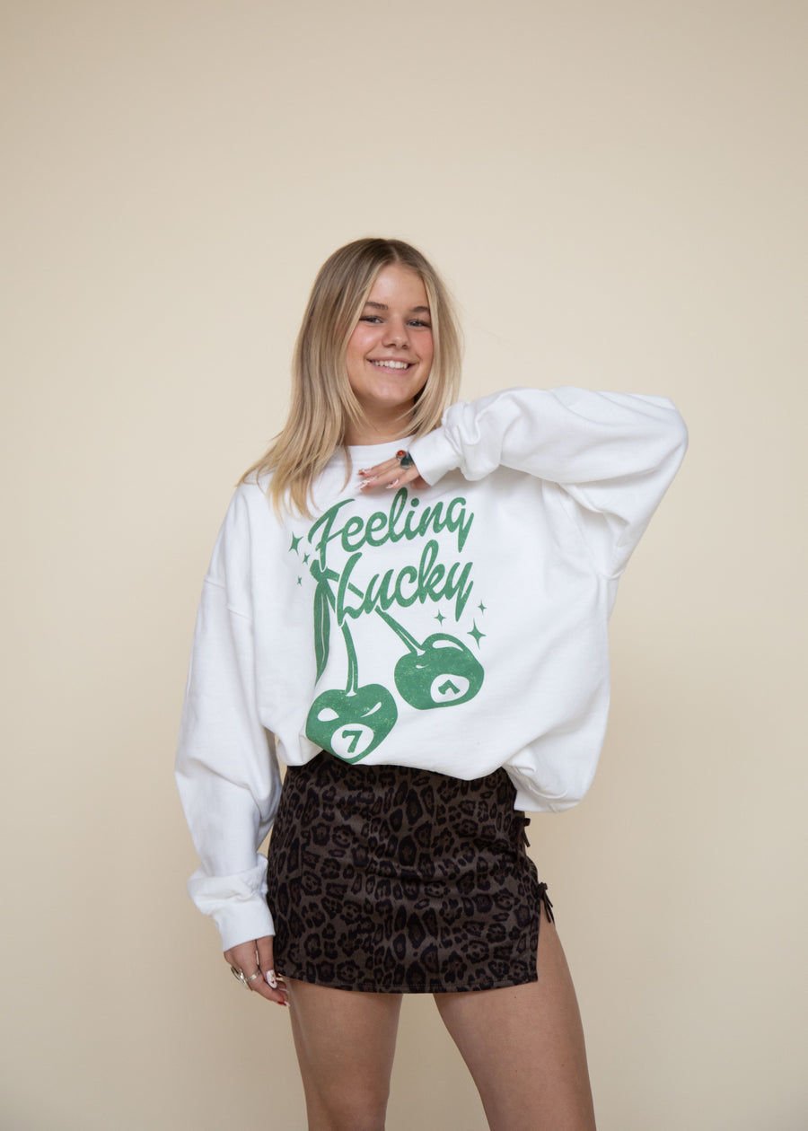 Feeling Lucky Oversized Crewneck