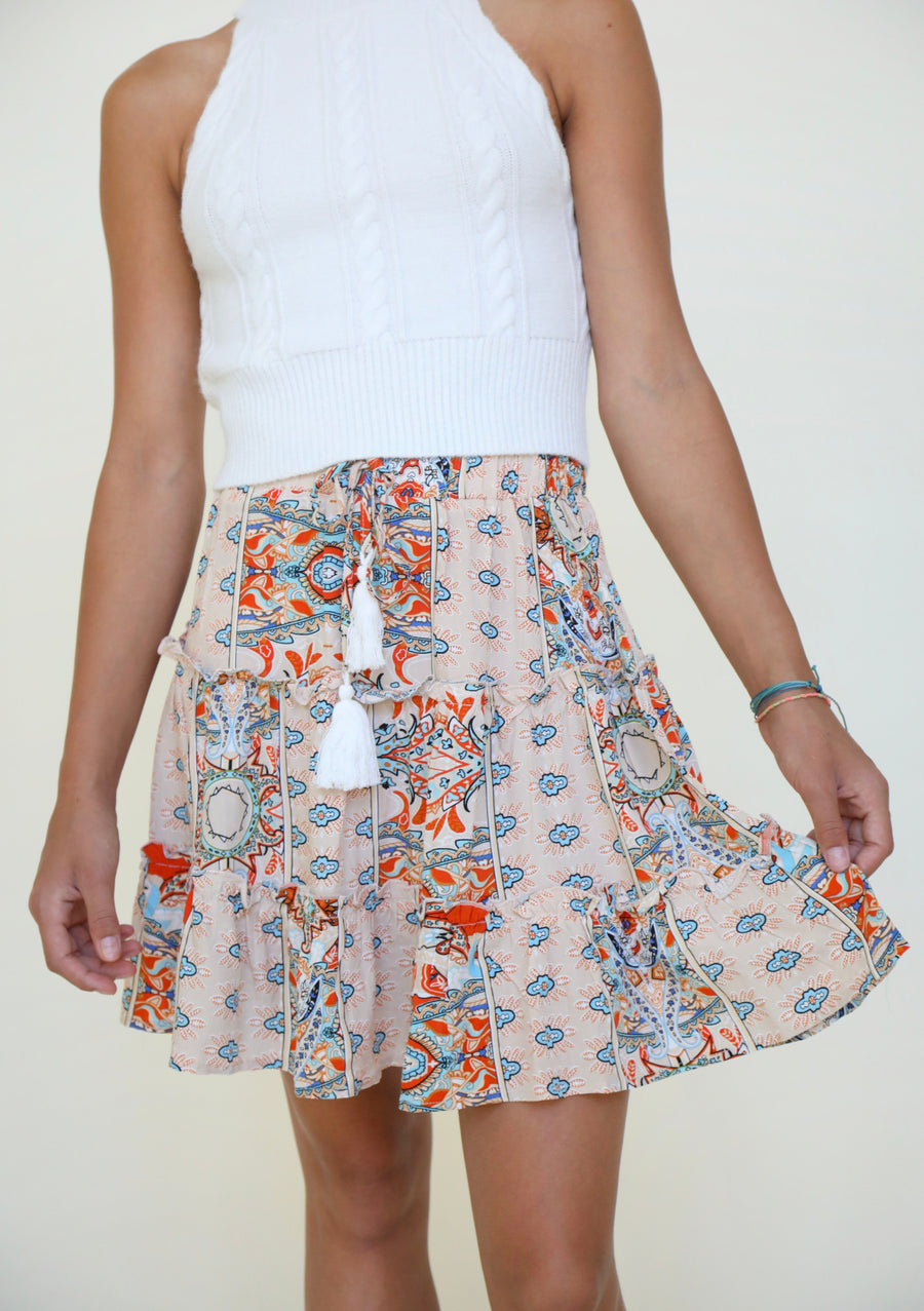 Eternal Garden Skirt In Cream