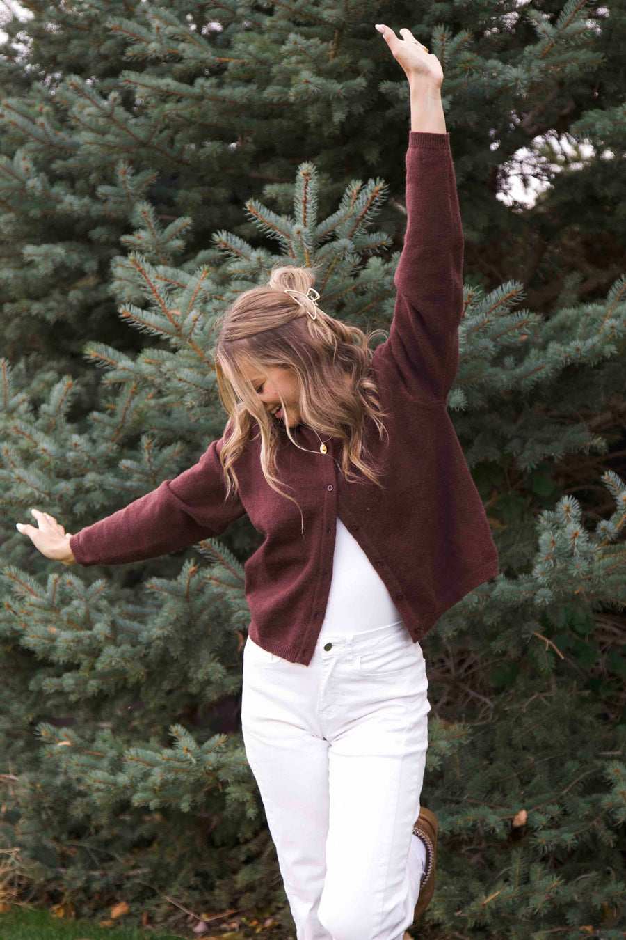 The Marley Lightweight Cardigan (Brown)