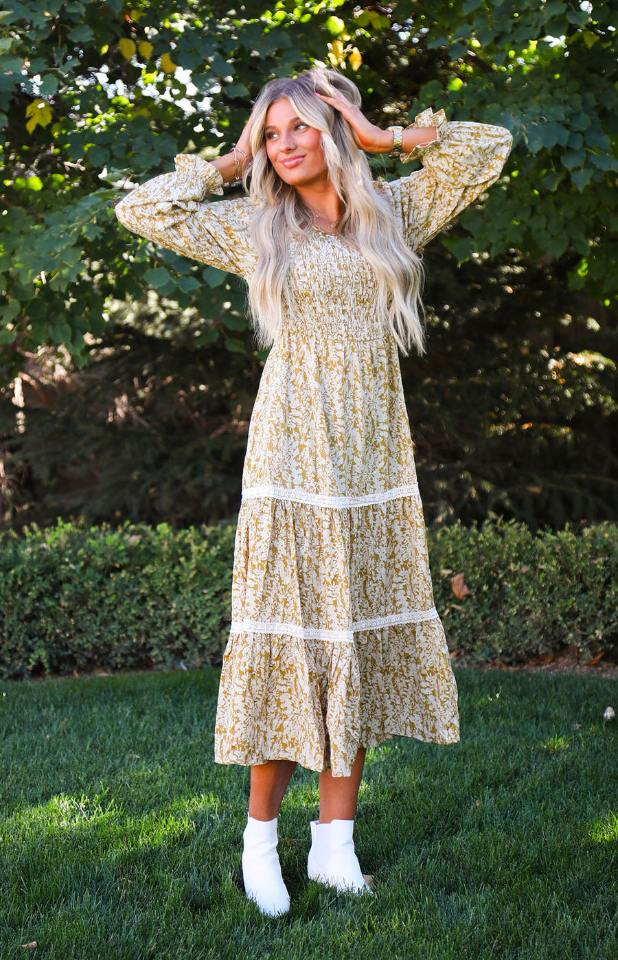 Honey Bee Long Sleeve Maxi