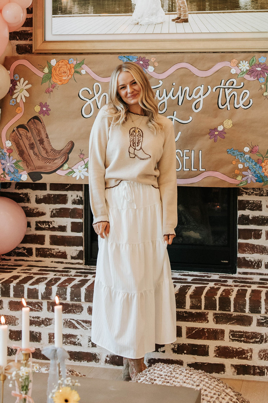 The Cameron Cowboy Boot Sweater