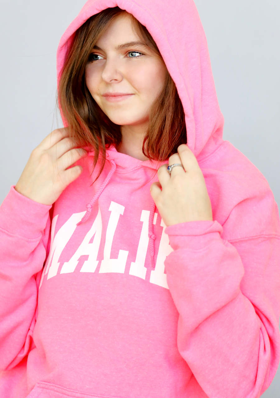 Malibu Hoodie In Hot Pink