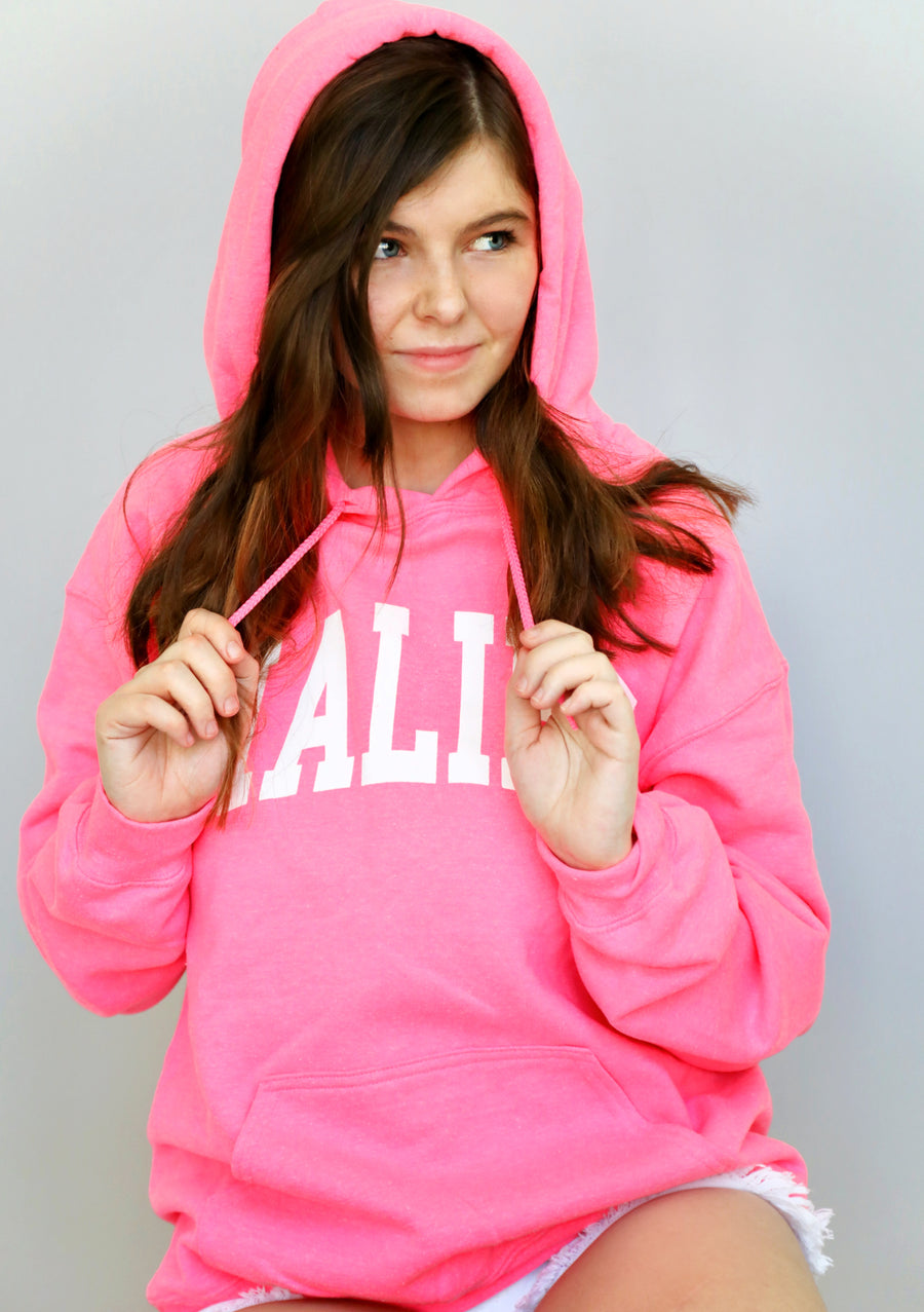 Malibu Hoodie In Hot Pink