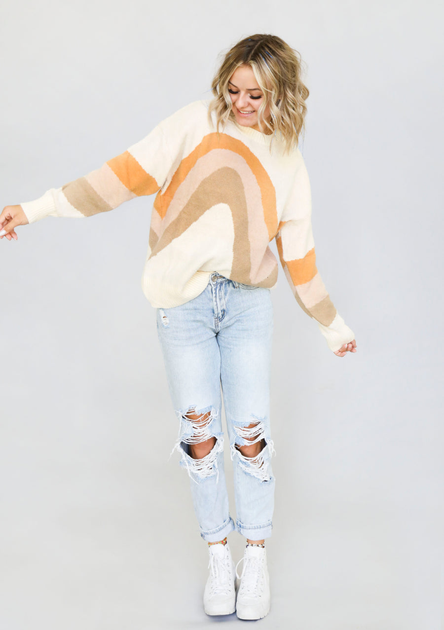 Mikaela Length Knit Sweater Top