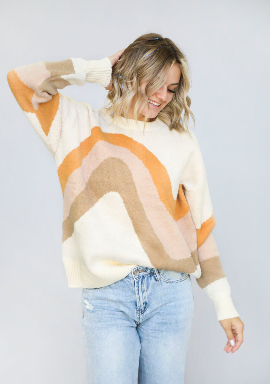 Mikaela Length Knit Sweater Top