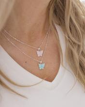 Kesley Jade Signature Butterfly Necklace | Limited Edition Pink & Blue (2 Pack)